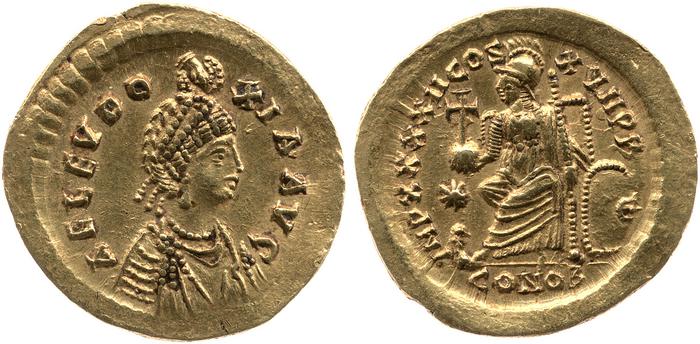 реверс RIC X Theodosius II (East) 290