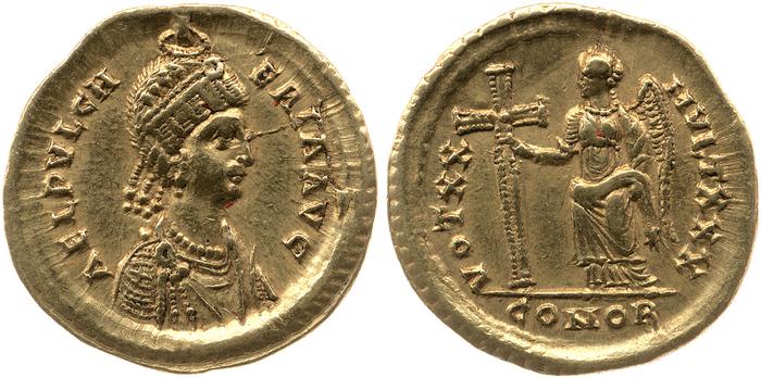 реверс RIC X Theodosius II (East) 220