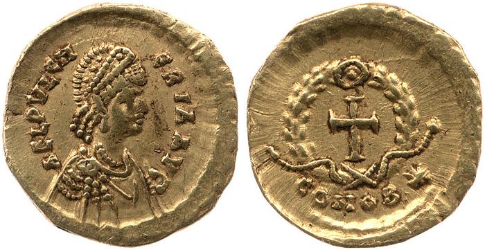 реверс RIC X Theodosius II (East) 334