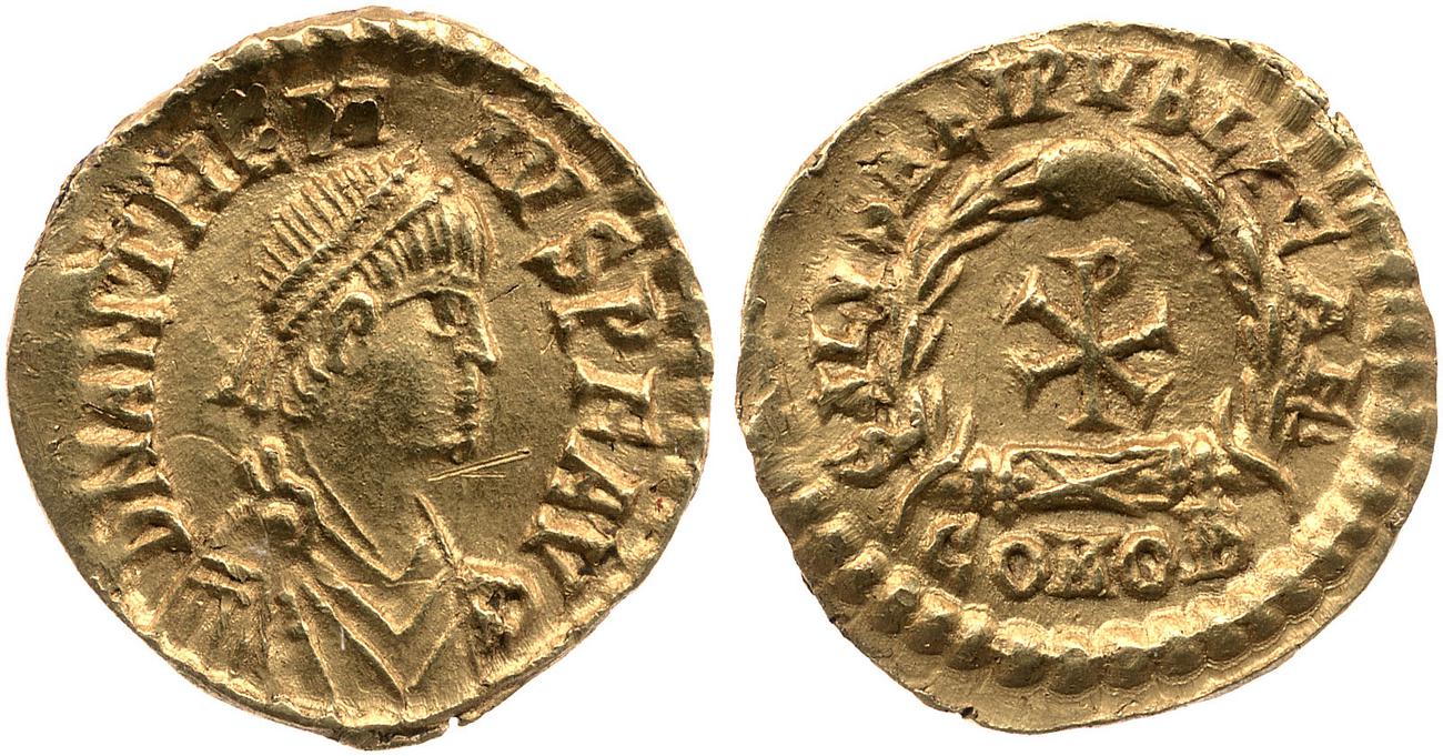 RIC X Anthemius 2839, аверс, bm