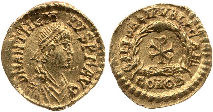 RIC X Anthemius 2839, реверс, bm