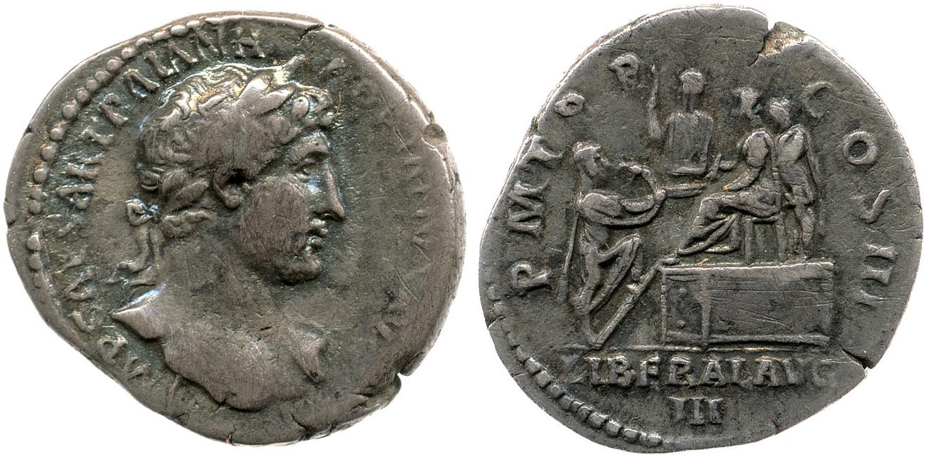 аверс RIC II, Part 3 (second edition) Hadrian 313