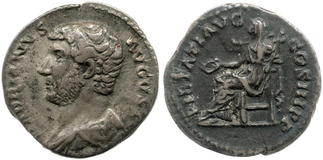 аверс RIC II, Part 3 (second edition) Hadrian 1114