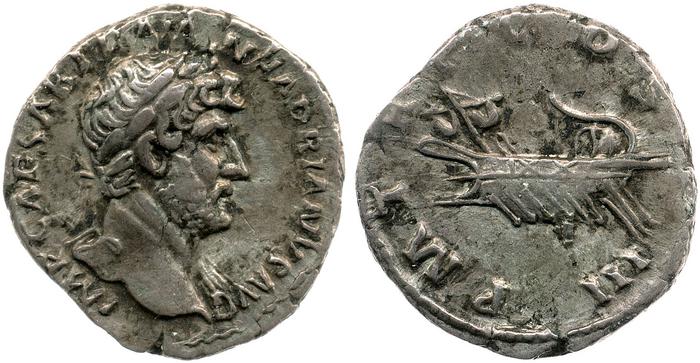 RIC II, Part 3 (second edition) Hadrian 525, реверс, bm