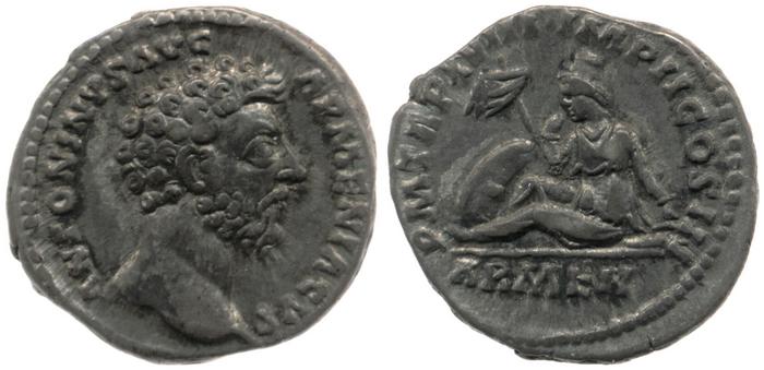 RIC III Marcus Aurelius 80, реверс, bm