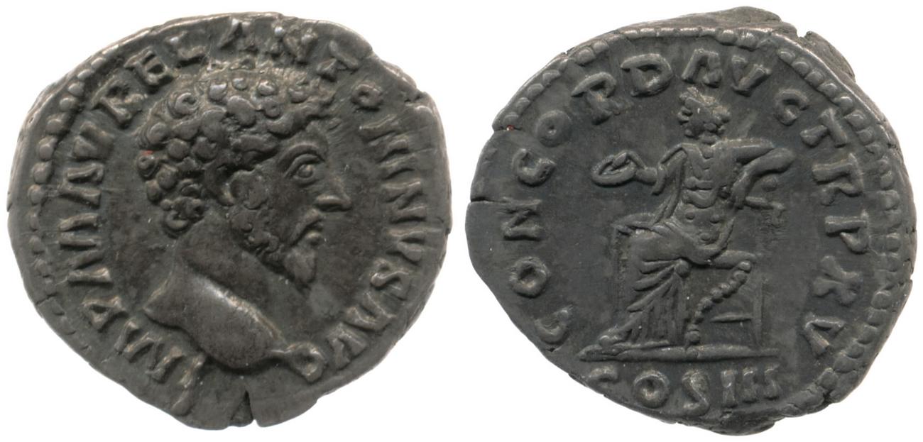 RIC III Marcus Aurelius 2, аверс, bm