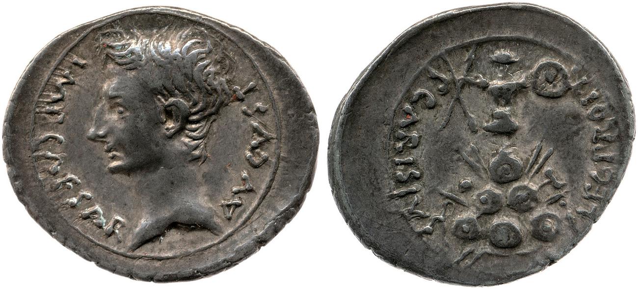 RIC I (second edition) Augustus 4B, аверс, bm
