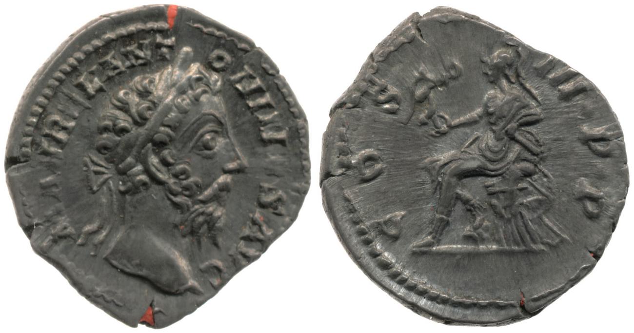 аверс RIC III Marcus Aurelius 420