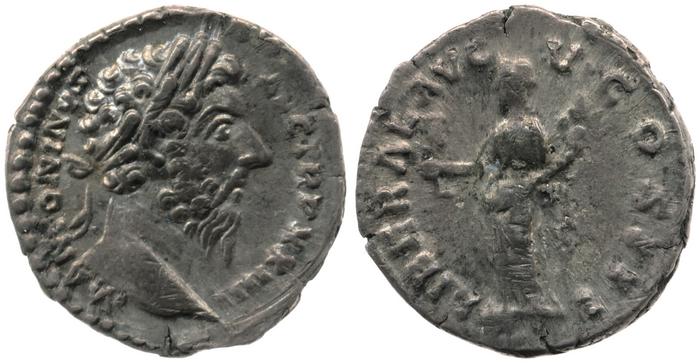 реверс RIC III Marcus Aurelius 221