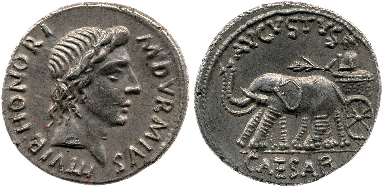 RIC I (second edition) Augustus 311, аверс, bm