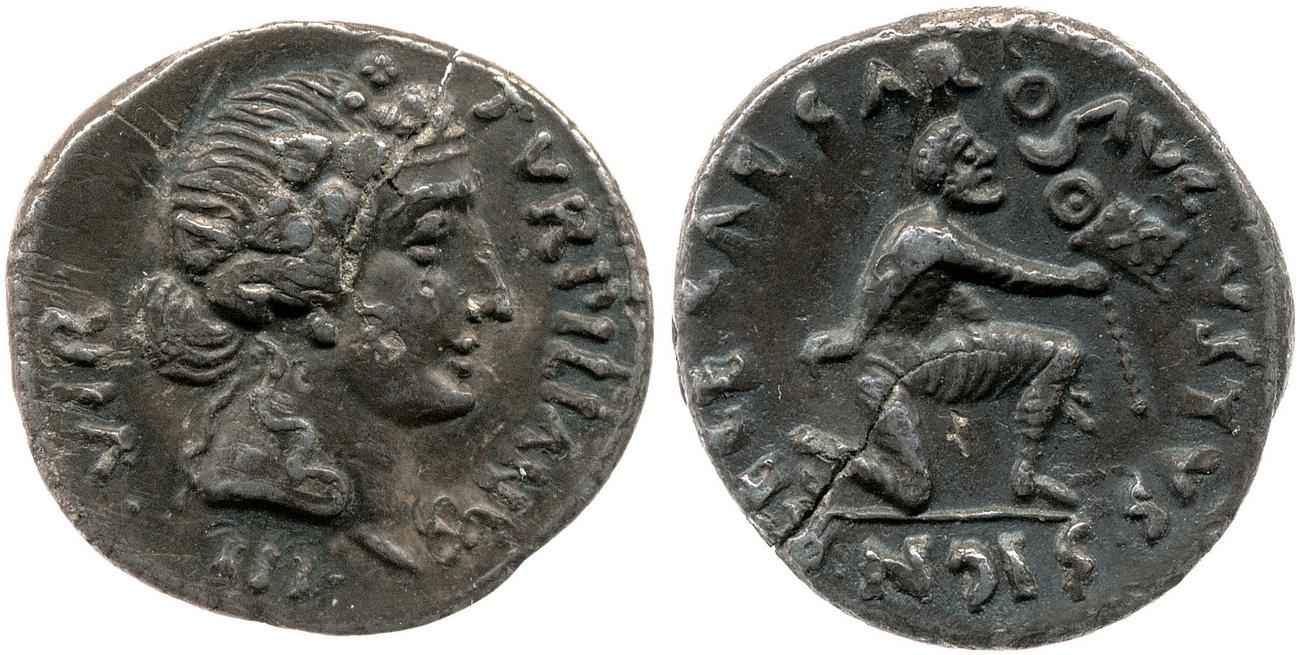 RIC I (second edition) Augustus 287, obverse, bm