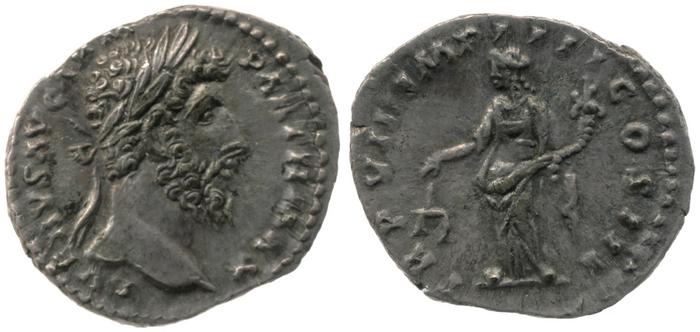 реверс RIC III Marcus Aurelius 576
