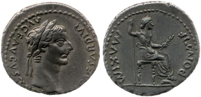 RIC I (second edition) Tiberius 30, реверс, bm