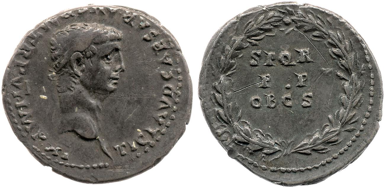 RIC I (second edition) Claudius 41, аверс, bm