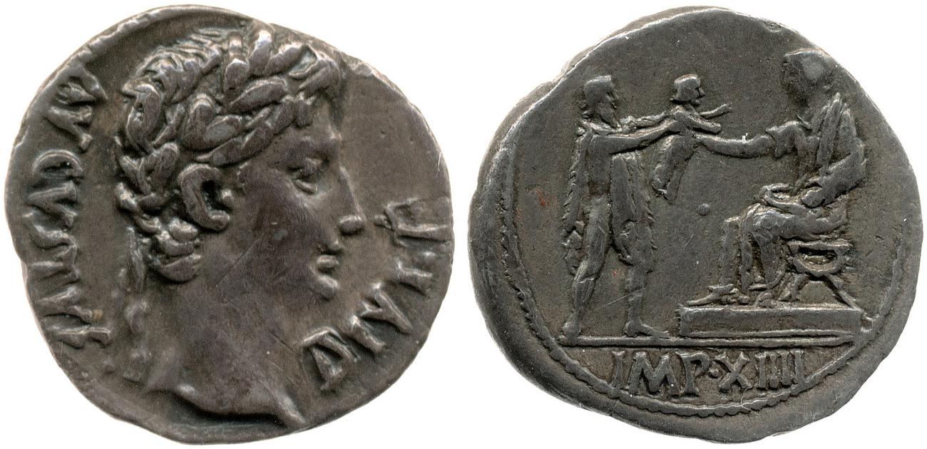RIC I (second edition) Augustus 201A, аверс, bm