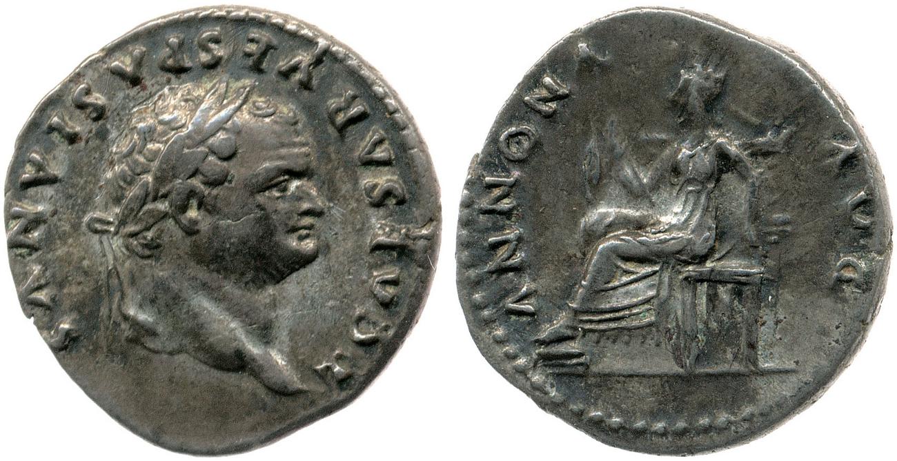 RIC II, Part 1 (second edition) Vespasian 972, аверс, bm