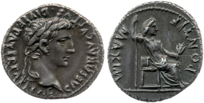 RIC I (second edition) Augustus 220, реверс, bm