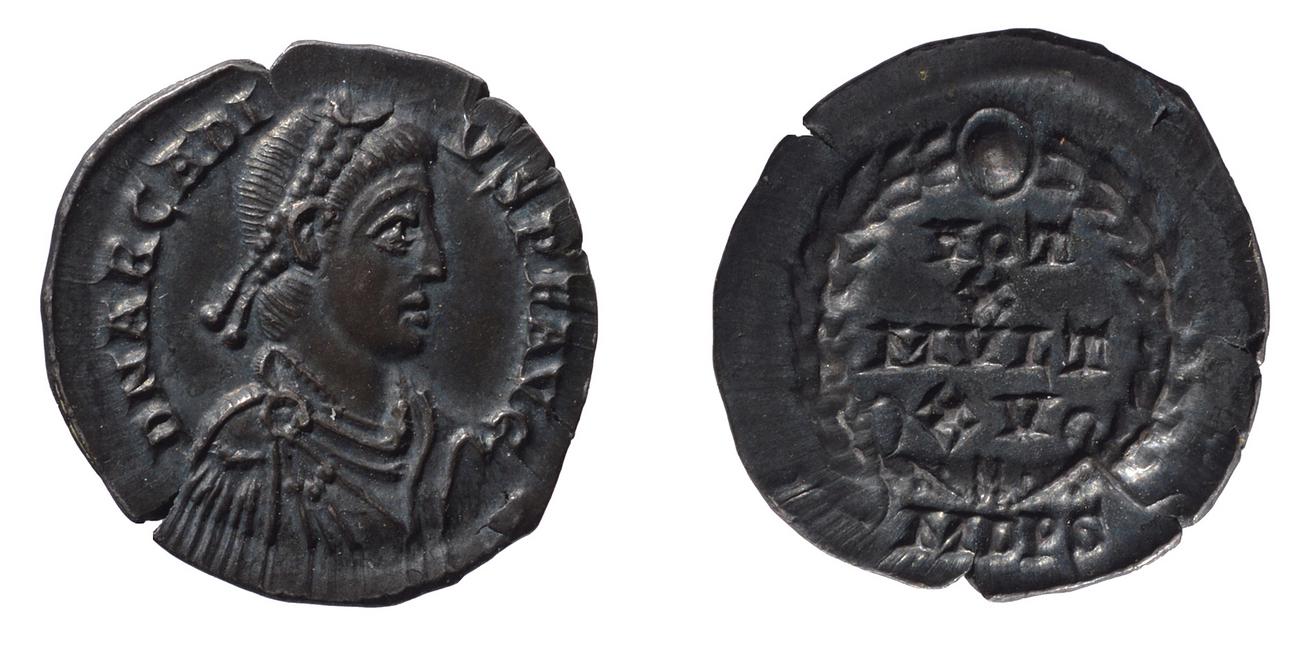 RIC IX Mediolanum 27A, аверс, bm