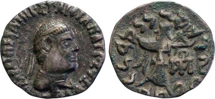 Apollodotus II of Bactria rev