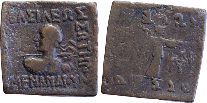 Bactrian and Indo-Greek Coinage Menander I 37.1, bm