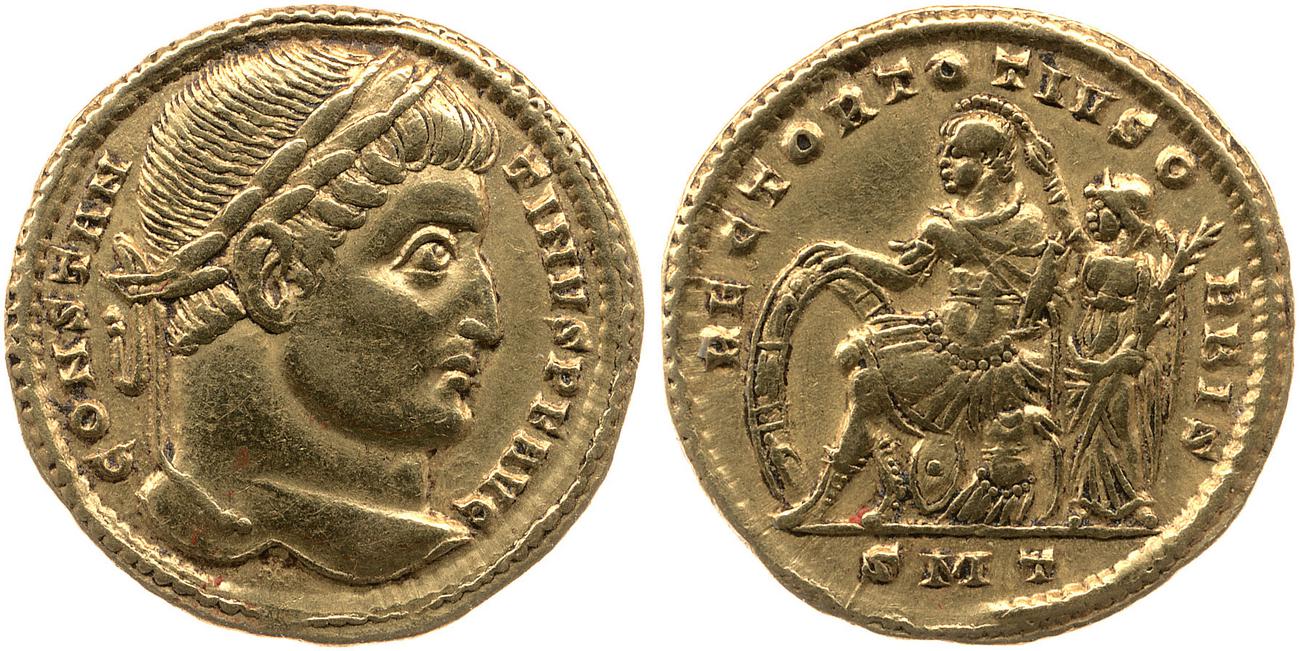 аверс RIC VII Ticinum 54