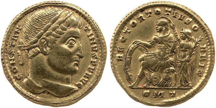 реверс RIC VII Ticinum 54