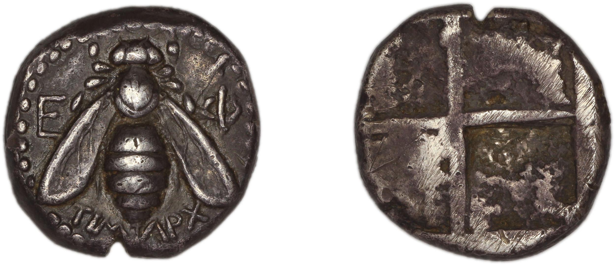 Ephesus Kinns and Holt 2023 Period I, AR I-II, аверс, bm