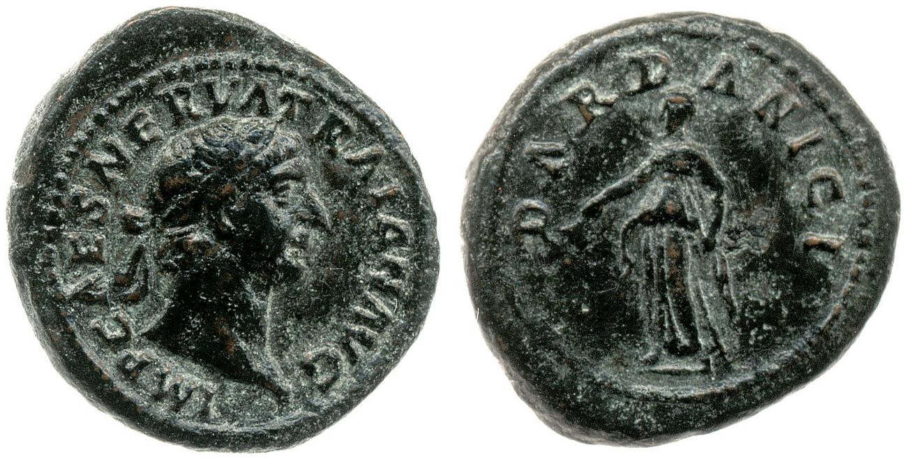 RIC II Trajan 704, аверс, bm