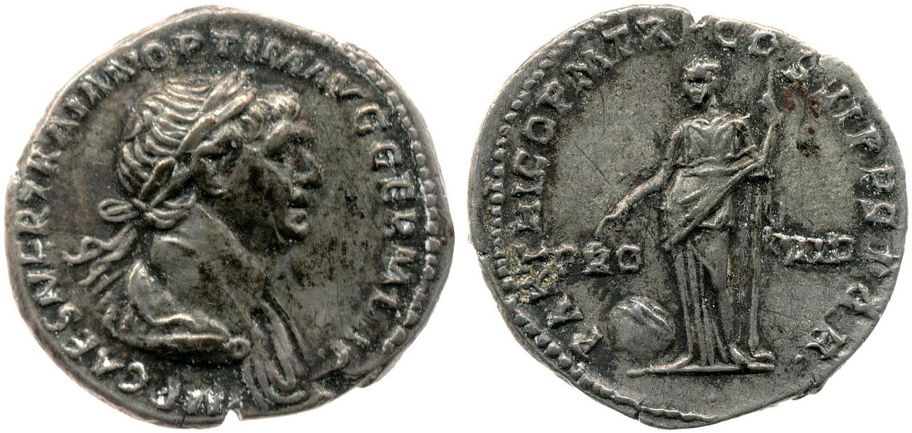 RIC II Trajan 361, аверс, bm