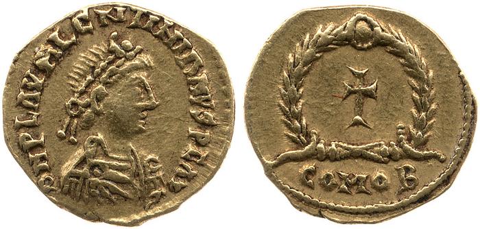 RIC X Valentinian III 2072, реверс, bm