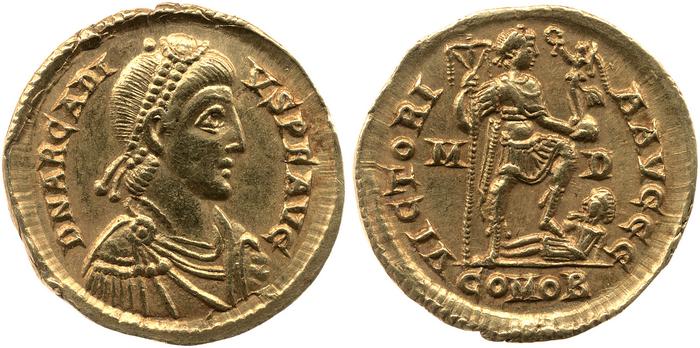 RIC X Honorius 1205, реверс, bm