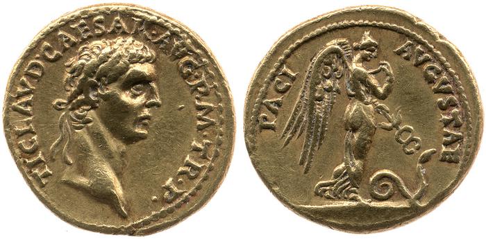 RIC I (second edition) Claudius 9, реверс, bm