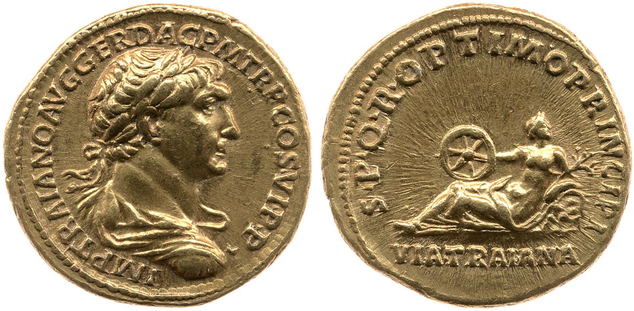 RIC II Trajan 266, аверс, bm
