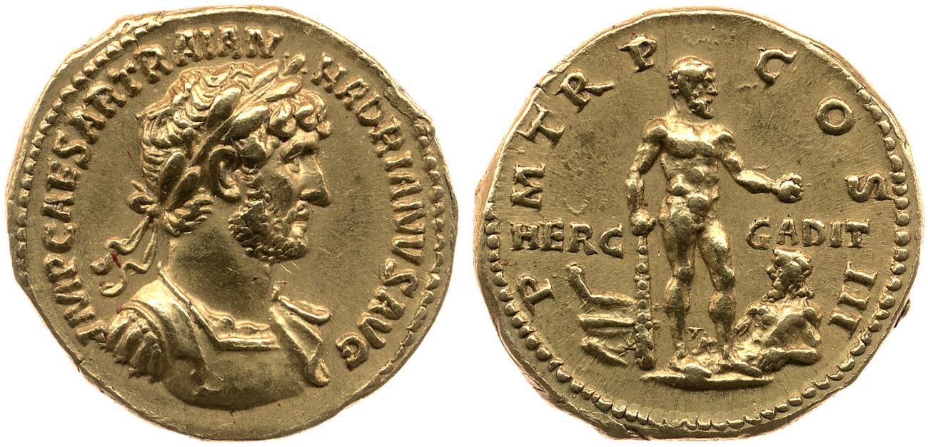 аверс RIC II, Part 3 (second edition) Hadrian 555