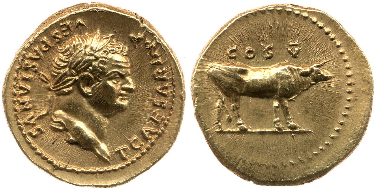 RIC II, Part 1 (second edition) Vespasian 868, аверс, bm