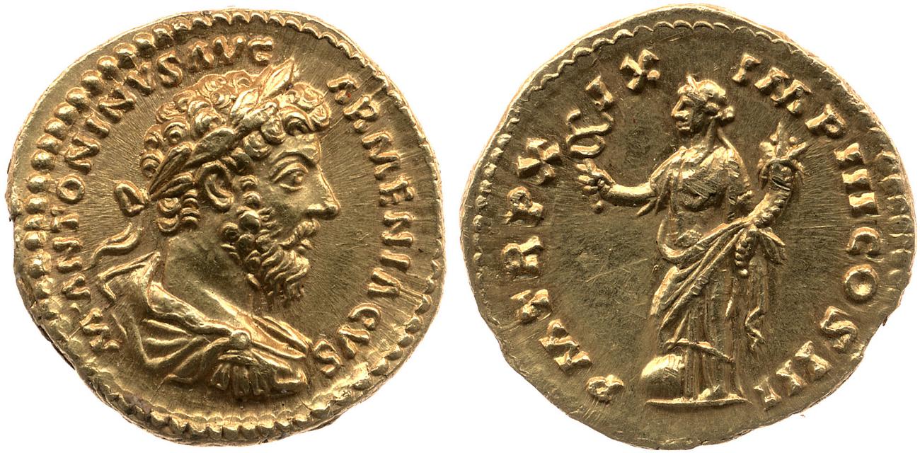 аверс RIC III Marcus Aurelius 131