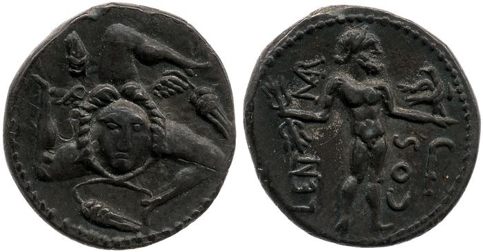 RRC 445/1a, реверс, bm
