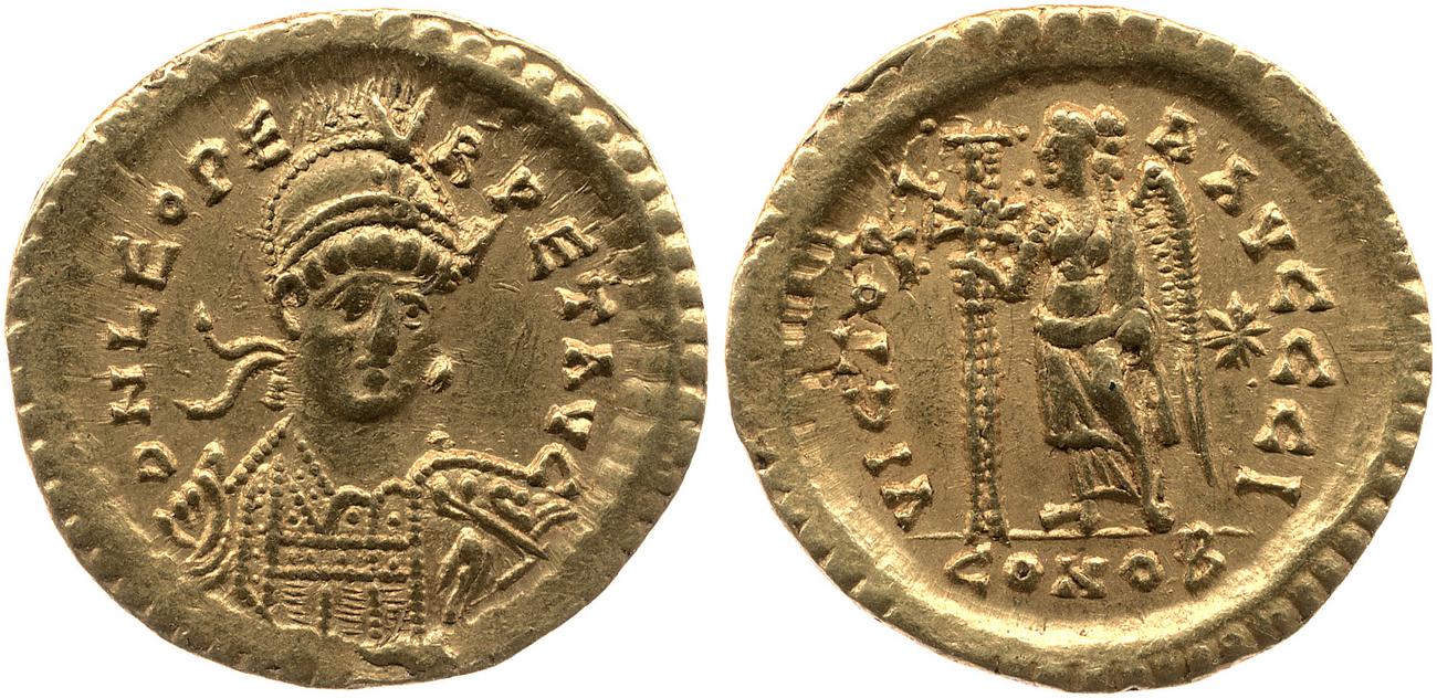 RIC X Leo I (East) 605, аверс, bm