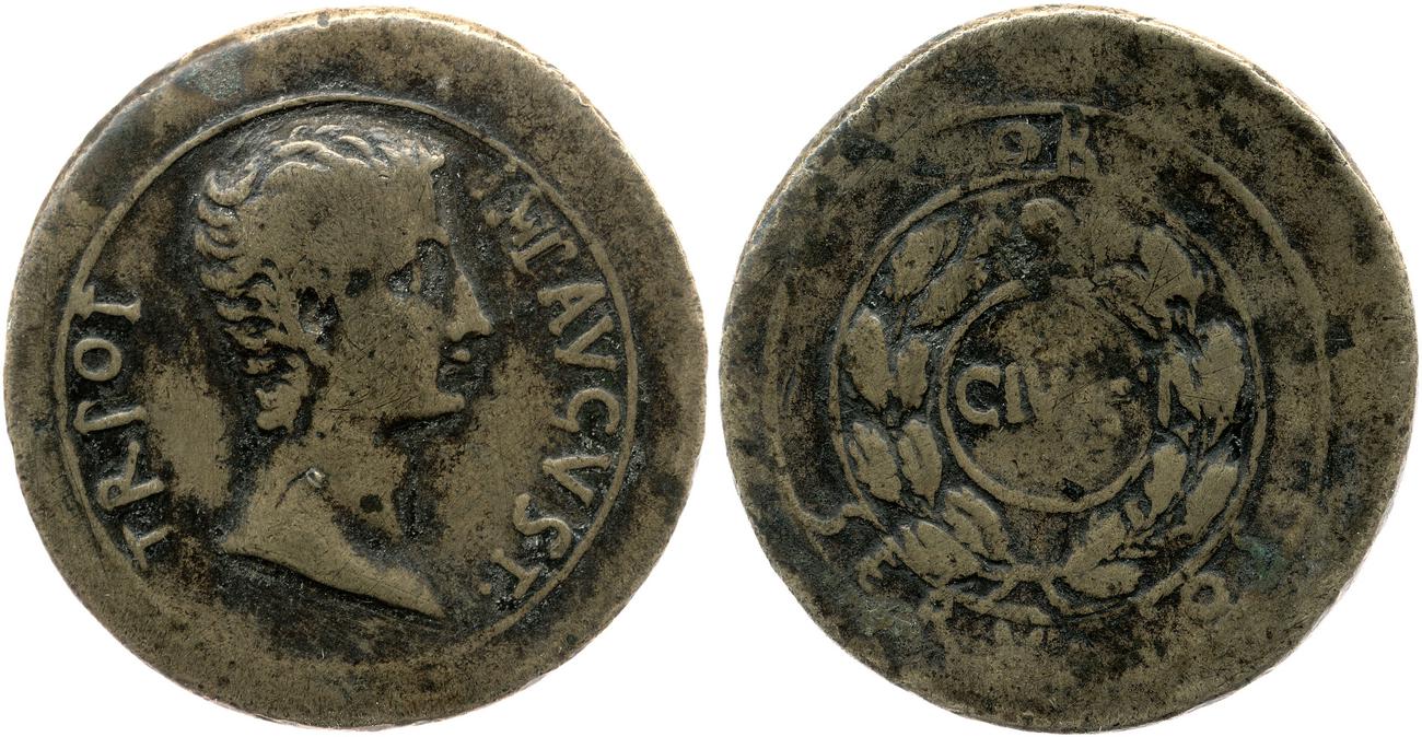 obverse RIC I (second edition) Augustus 549