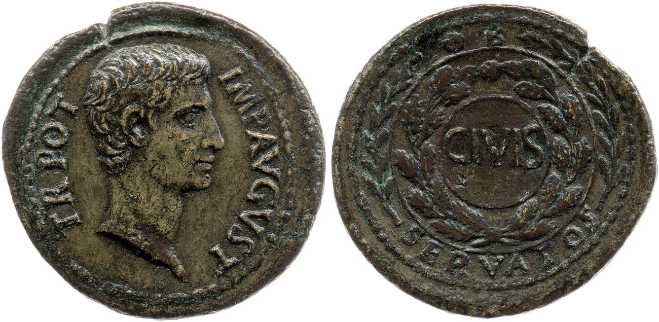 RIC I (second edition) Augustus 549, аверс, bm