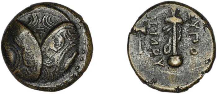 Eupolemos, strategos of Caria Caunus Ashton 1998, реверс, bm