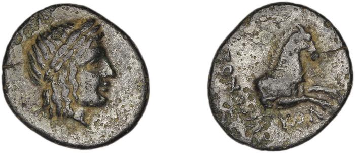 Colophon Kinns 1980 Period I.2, AE 9, реверс, bm