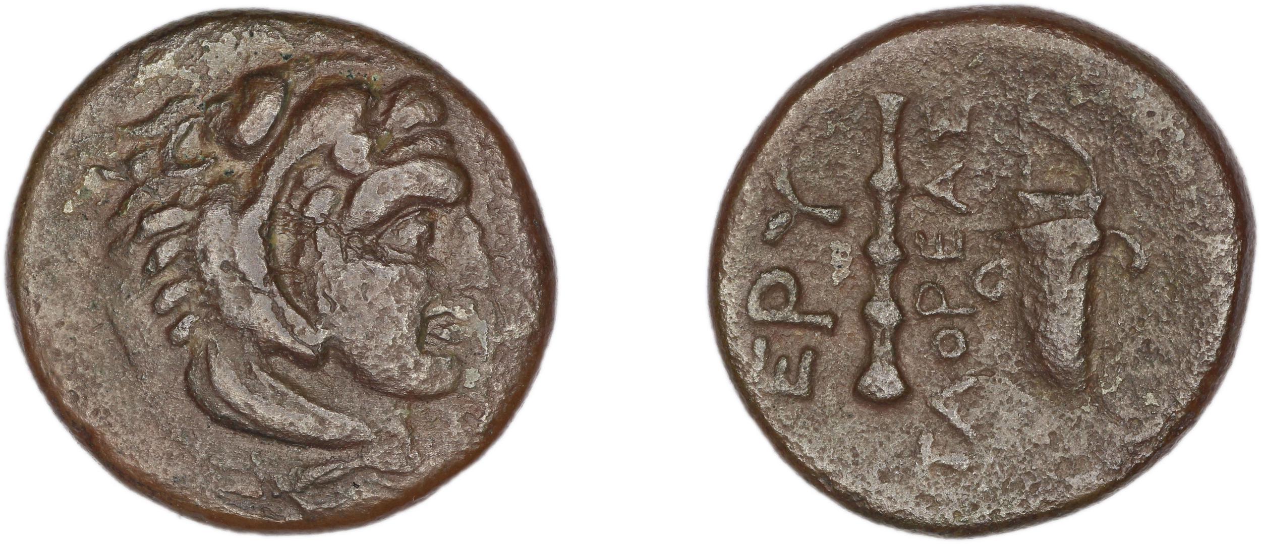 Erythrae Kinns 1980 Period II.3, AE 5, аверс, bm