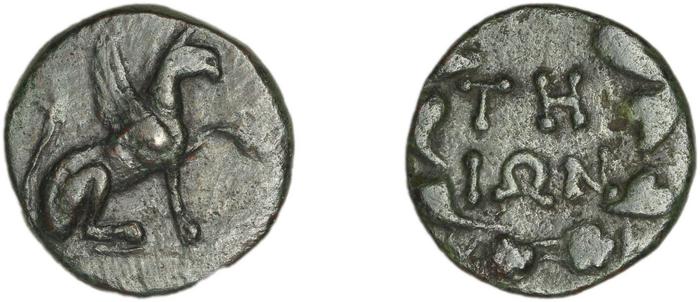 Teos Kinns 1980 Period IV, AE 15, реверс, bm