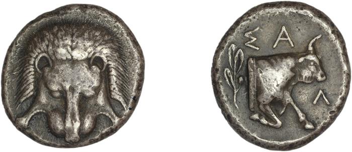 Samos Barron 1966 Class VII tetradrachms, реверс, bm