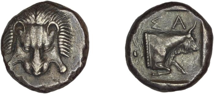 реверс Samos Barron 1966 Class V tetradrachms