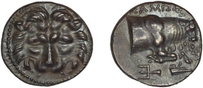 реверс Samos Barron 1966 Ptolemaic octobols