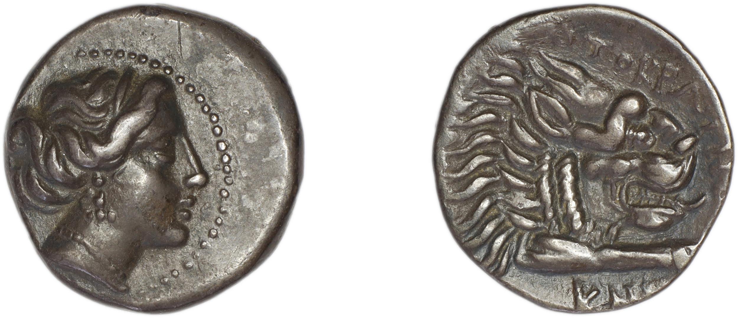 Cnidus Ashton 1999 Drachms, аверс, bm
