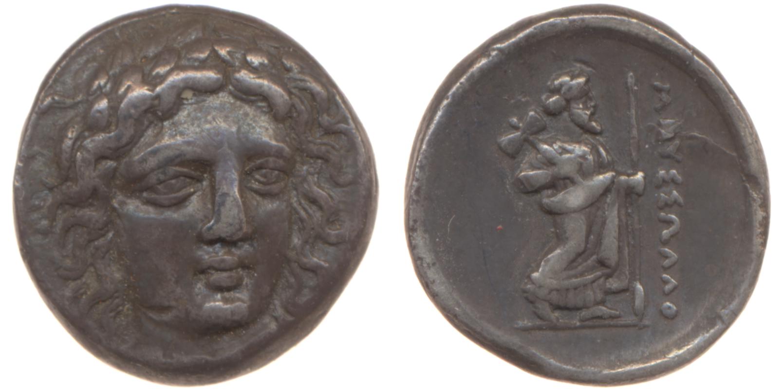 Mausolus of Caria Halicarnassus Konuk 1998 B5, аверс, bm