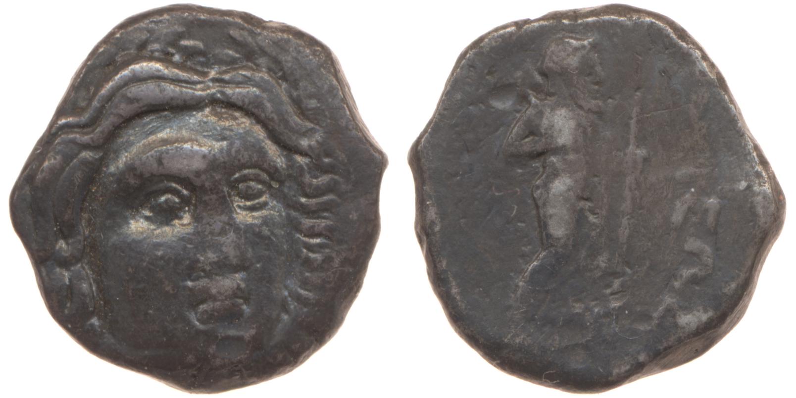 Idrieus of Caria Halicarnassus Konuk 1998 1, аверс, bm